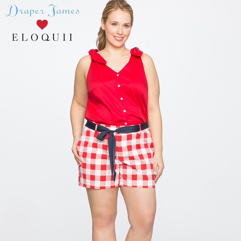 NWOT Draper James Parton Check Short